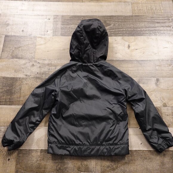 Nike Hooded Windbreaker Jacket Kids 4T Black Fleece-Lined - Picture 8 of 8